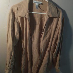 Jones & Co. Tan Casual Long Jacket